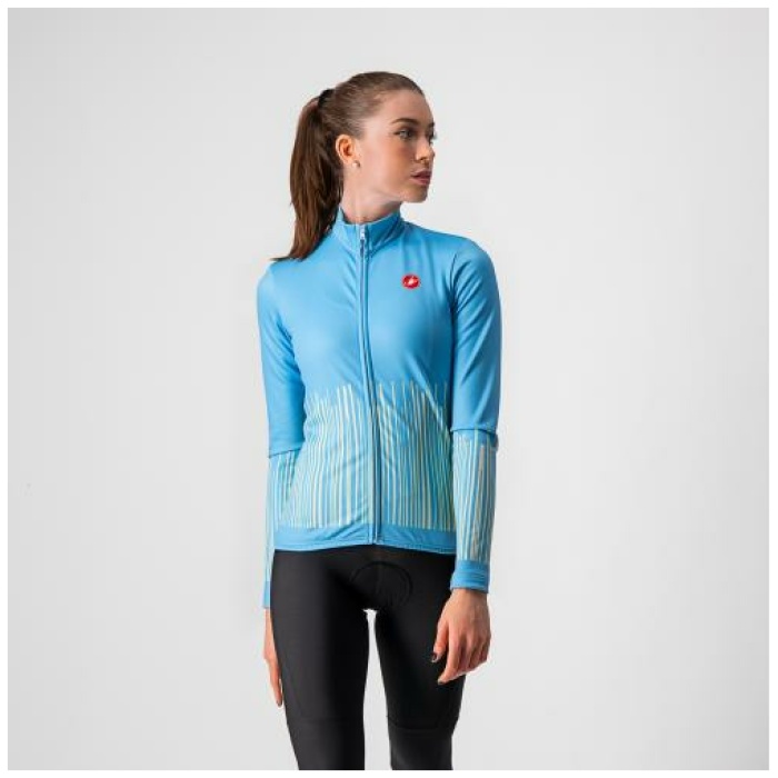 Castelli Sorpresa Jersey Fz-Celeste/Light Yellow - Afbeelding 2