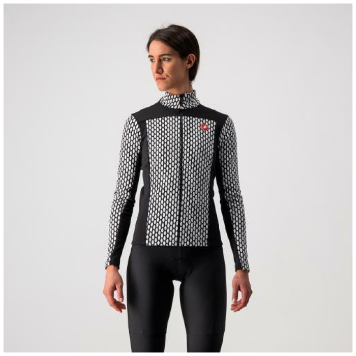 Castelli Sfida 2 Jersey Fz BLACK/WHITE - Afbeelding 3